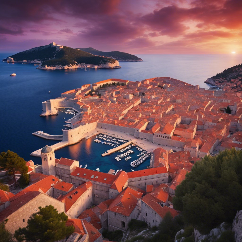 Dubrovnik im Sonnenuntergang