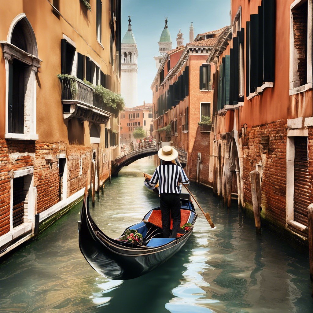 Gondoliere in Venedig