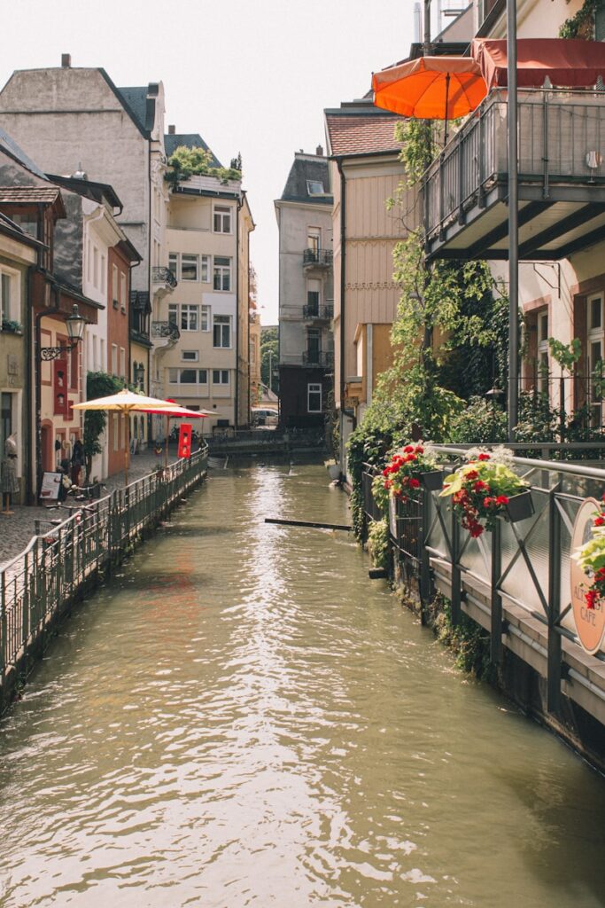 housed besides body of water photo Freiburg