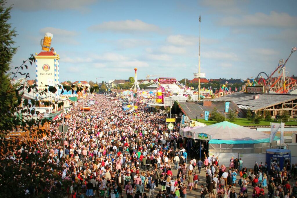 Aerial Photography of Group of People Oktoberfest München